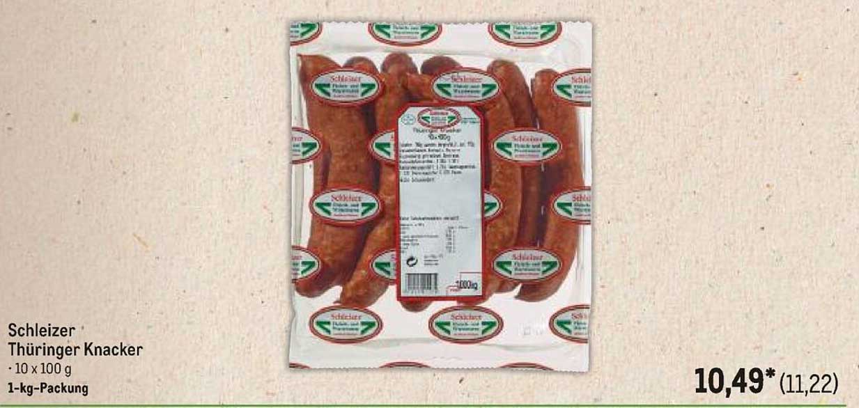 Schleizer Thüringer Knacker 1-kg-Packung