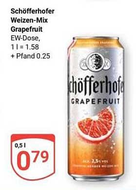 Schöfferhofer Weizen-Mix Grapefruit 0,5 l