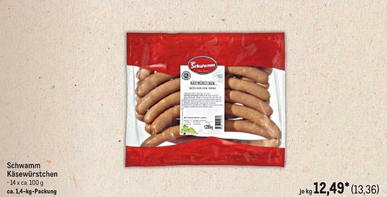 Schwamm Käsewürstchen