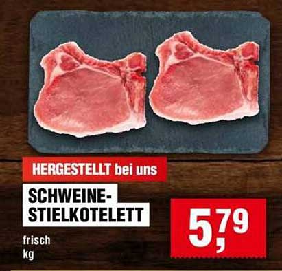 SCHWEINE-STIELKOTELETT - frisch