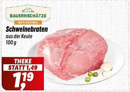 Schweinebraten aus der Keule 100 g