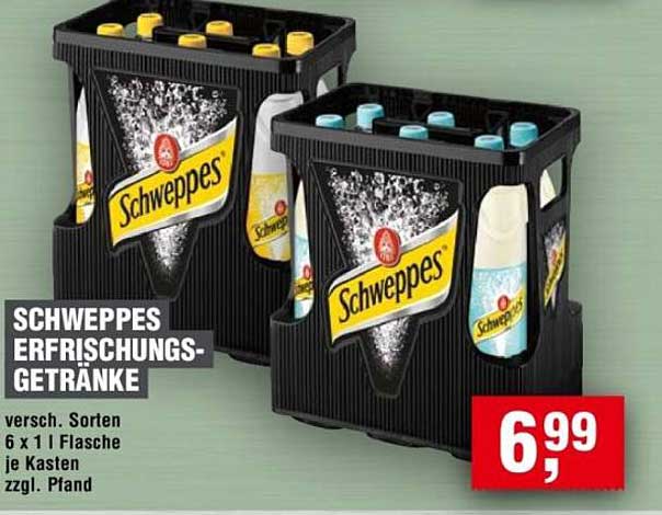 Schweppes Erfrischungs-Getränke - Verschiedene Sorten