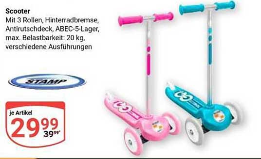 Scooter mit 3 Rollen – Verschiedene Ausführungen