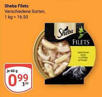 Sheba Filets - Verschiedene Sorten