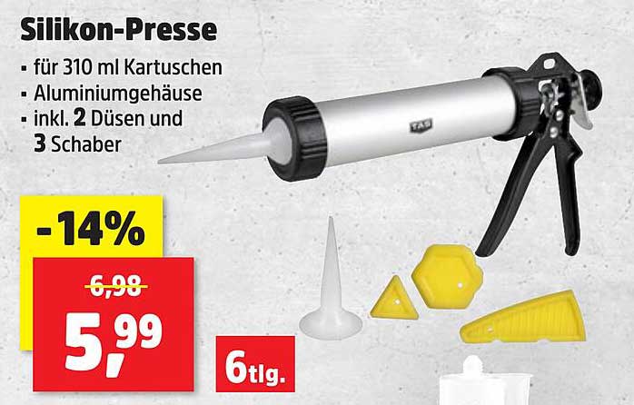 Silikon-Presse für 310 ml Kartuschen