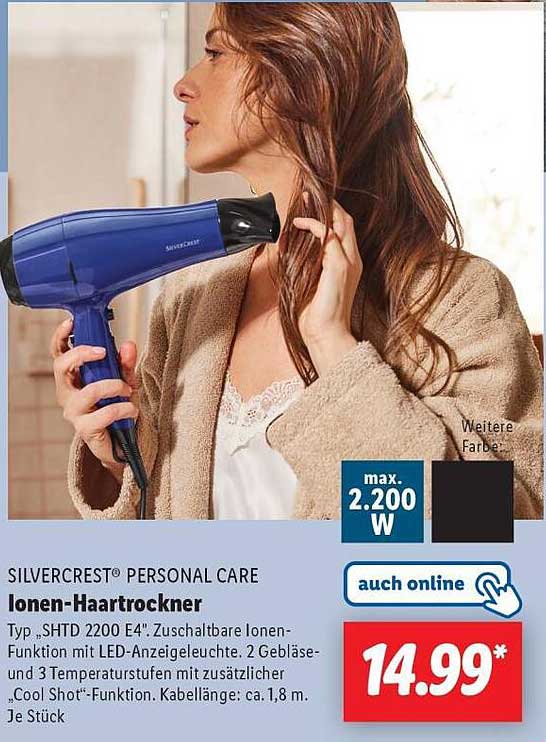 SILVERCREST® Ionen-Haartrockner