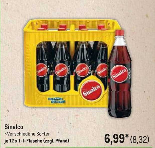 Sinalco Cola – 12 x 1-Liter-Flasche (zzgl. Pfand)