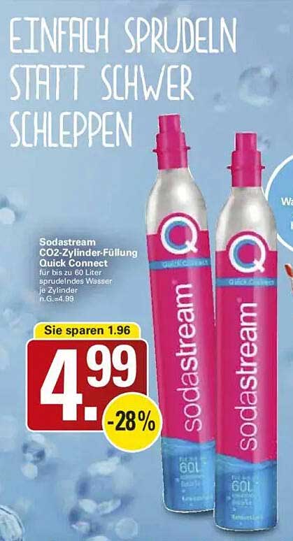 Sodastream CO2-Zylinder-Füllung Quick Connect