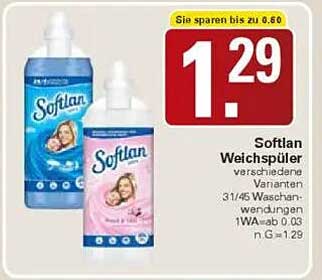 Softlan Weichspüler verschiedene Varianten