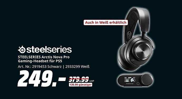 STEELSERIES Arctis Nova Pro Gaming-Headset für PS5