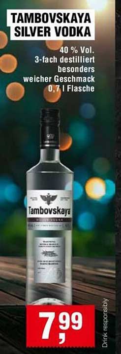 TAMBOVSKAYA SILVER VODKA