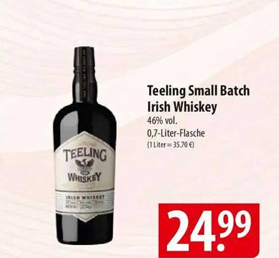 Teeling Small Batch Irish Whiskey 0,7 Liter