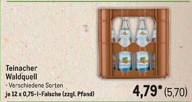 Teinacher Walquelle - 12 x 0,75-l-Flasche (verschiedene Sorten)