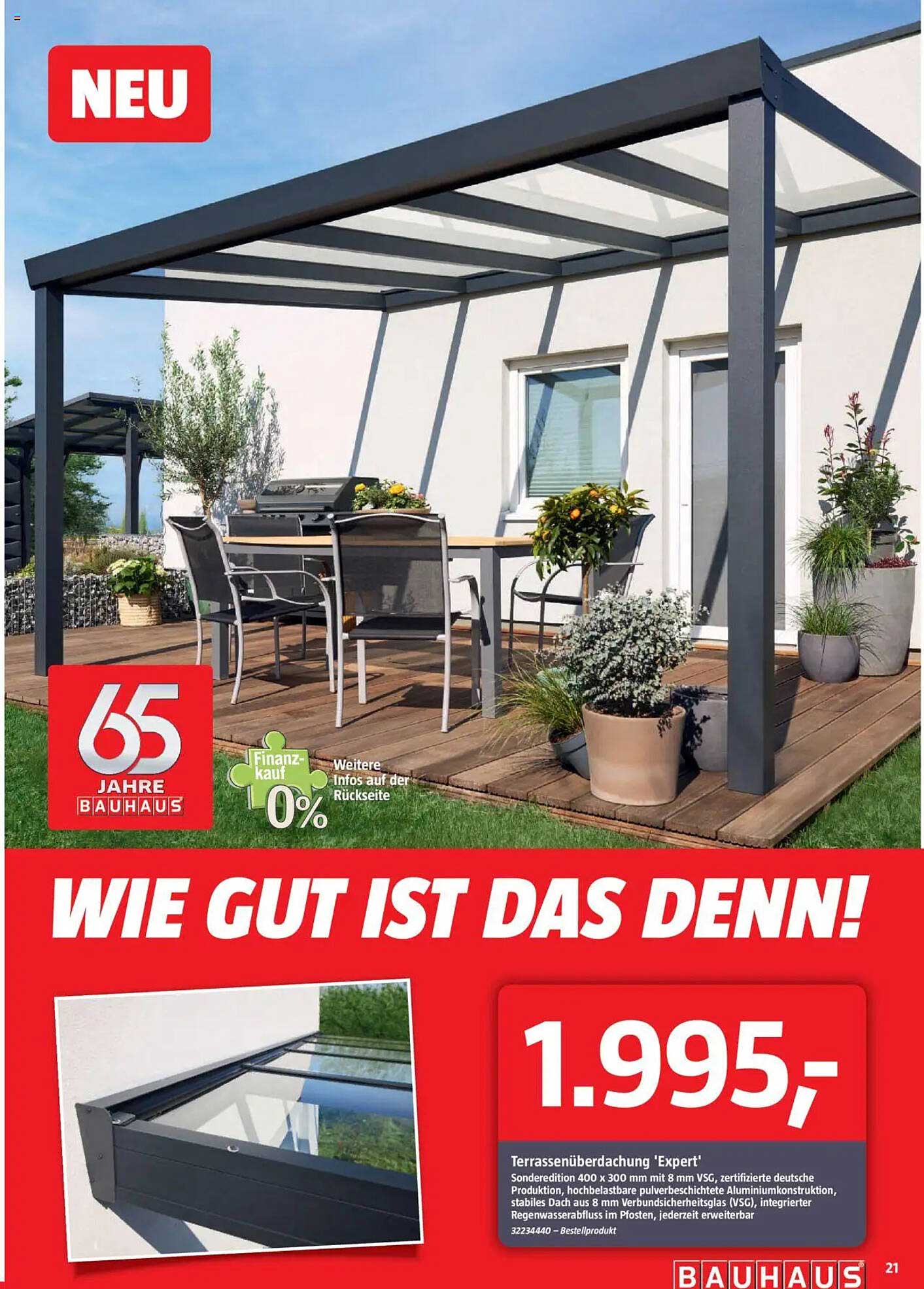 Terrassenüberdachung 'Expert'
