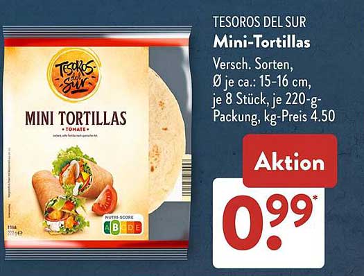 TESOROS DEL SUR Mini-Tortillas
