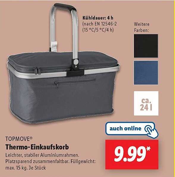 TOPMOVE® Thermo-Einkaufskorb
