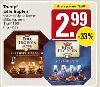 Trumpf Edle Tropfen – verschiedene Sorten 250g Packung
