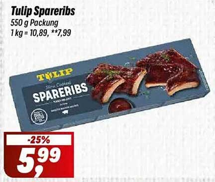 Tulip Spareribs 550 g Packung