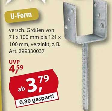 U-Form verzinkt - vielseitige Lösungen für Ihr Zuhause