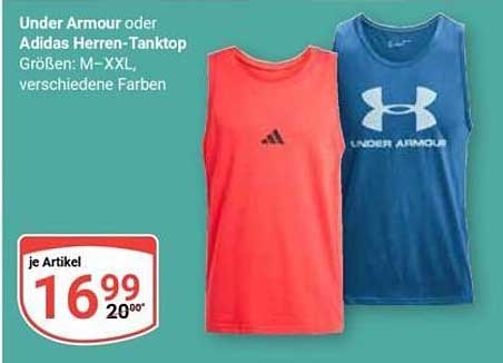 Under Armour oder Adidas Herren-Tanktop