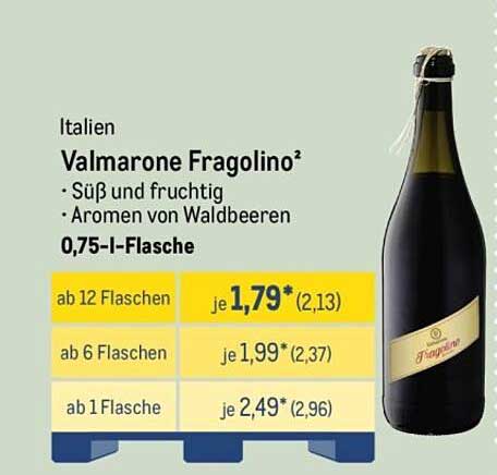 Valmarone Fragolino – Süß und Fruchtig aus Italien