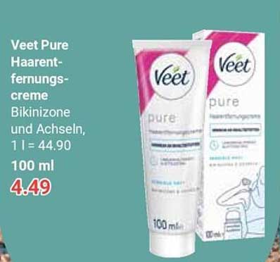 Veet Pure Haarentfernungscreme 100 ml