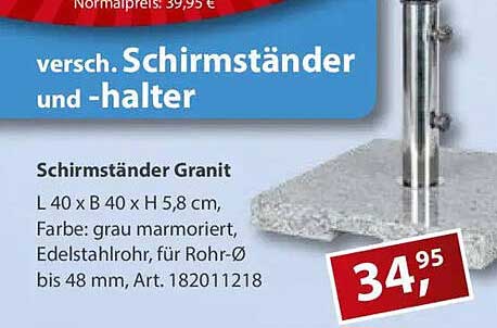 versch. Schirmständer und -halter