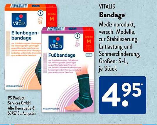 VITALIS Bandage – Ellenbogen- und Fußbandage