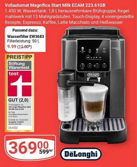 Vollautomat Magnifica Start Milk ECAM 223.616B