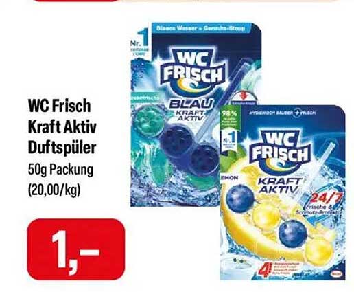 WC Frisch Kraft Aktiv Duftspüler 50g Packung
