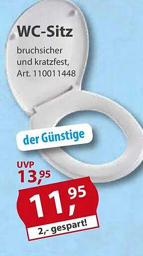 WC-Sitz bruchsicher und kratzfest, Art. 110011448