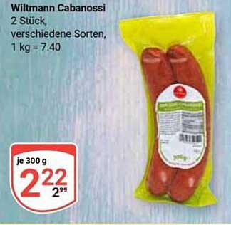 Wiltmann Cabanossi - 2 Stück, verschiedene Sorten