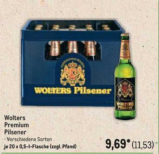 Wolters Premium Pilsener - 20 x 0,5-l-Flasche (zzgl. Pfand)