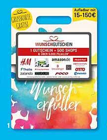 Wunschgutschein – Ihr Schlüssel zu über 500 Shops