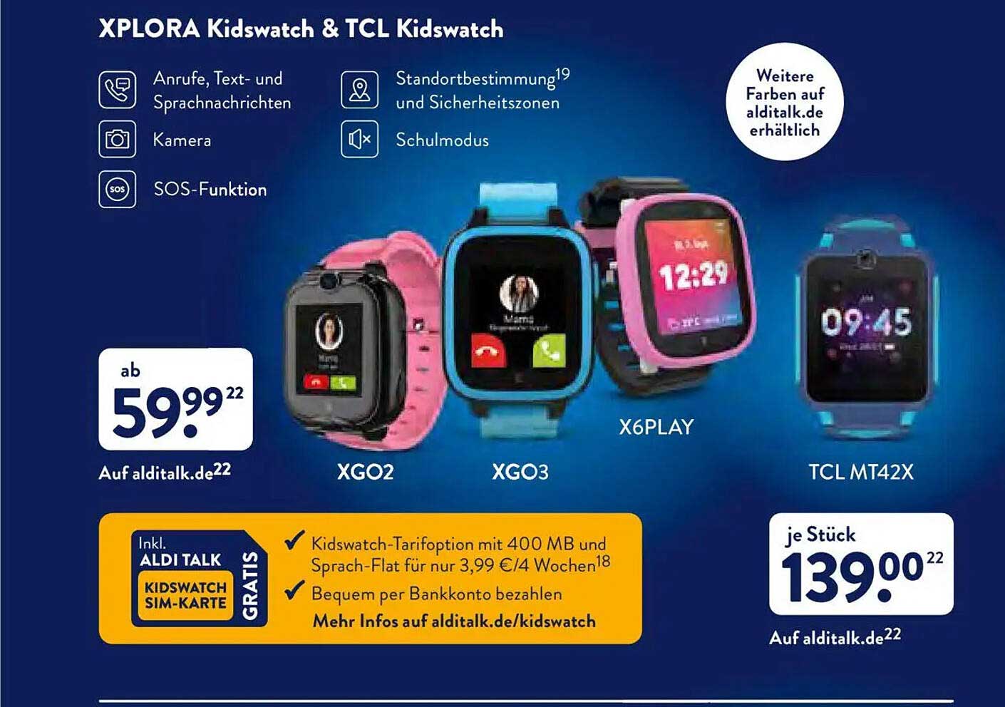 XPLORA Kidswatch & TCL Kidswatch - Ab 59,99 €