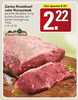 Zartes Roastbeef oder Rumpsteak