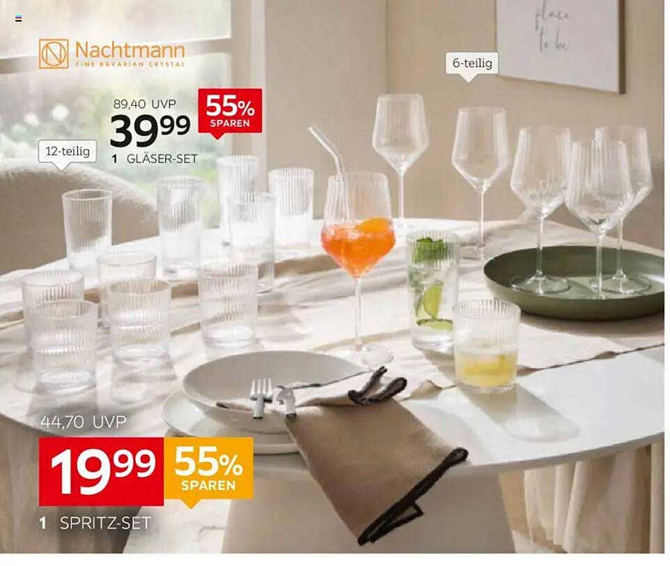12-teiliges Nachtmann Gläser-Set - 55% sparen!