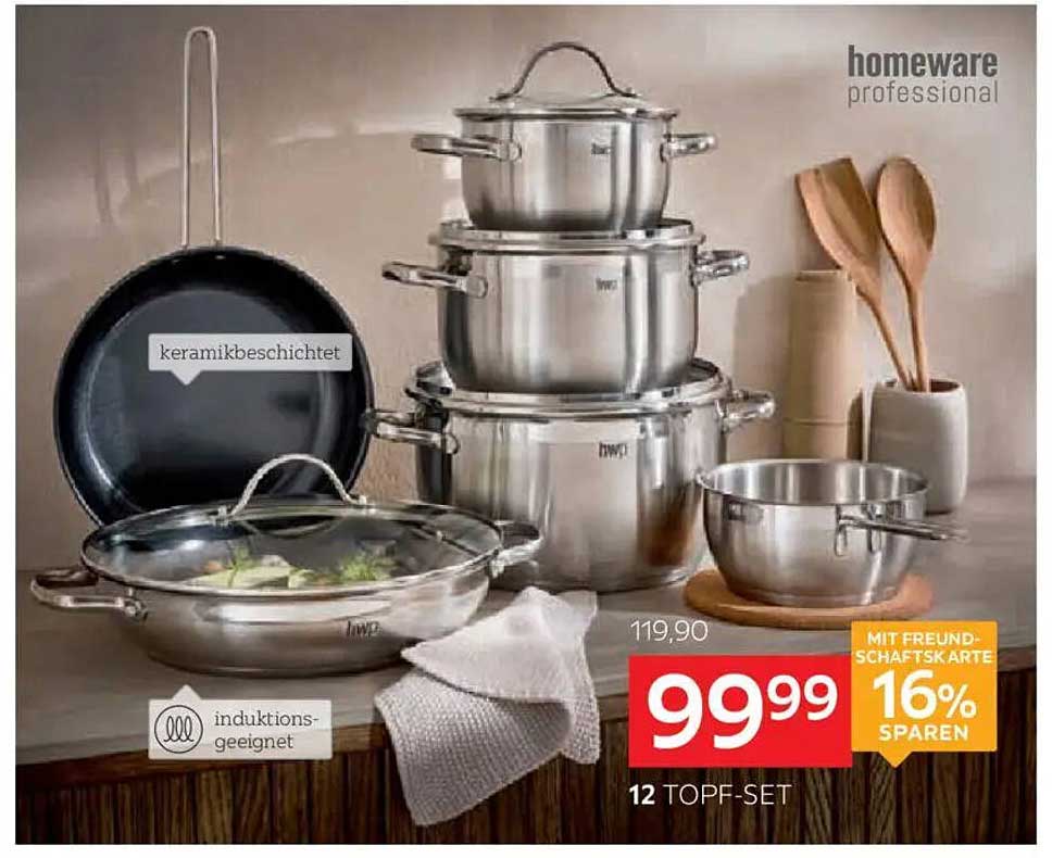 12-teiliges Topf-Set von homeware professional
