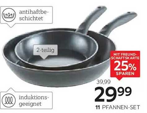 2-teiliges Pfannen-Set mit Antihaftbeschichtung