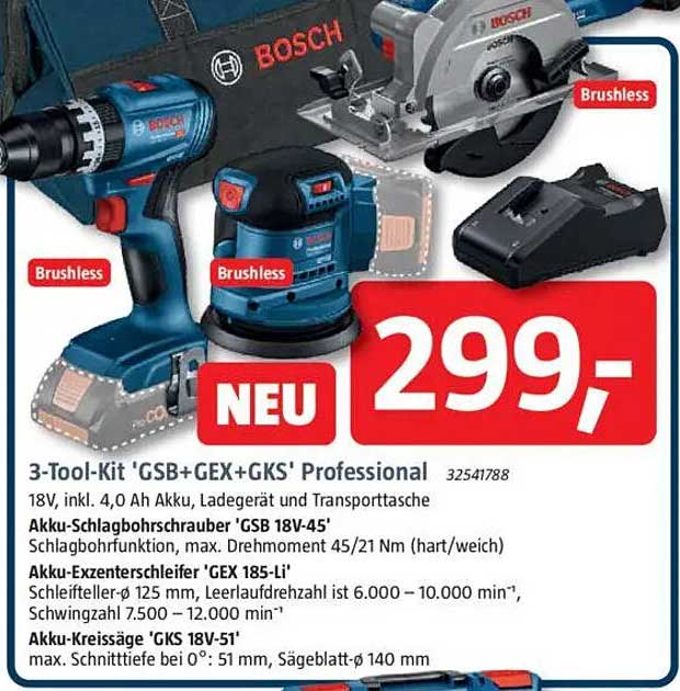 3-Tool-Kit 'GSB+GEX+GKS' Professional