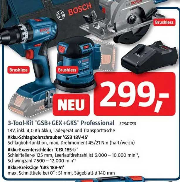 3-Tool-Kit 'GSB+GEX+GKS' Professional