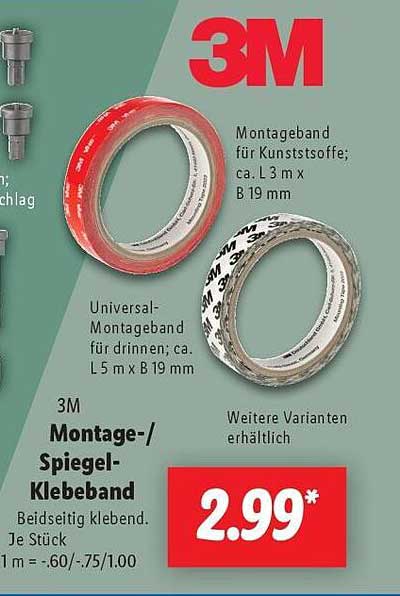 3M Montage-/Spiegel-Klebeband