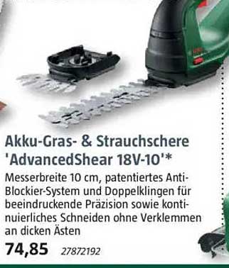 Akku-Gras- & Strauchschere 'AdvancedShear 18V-10'*