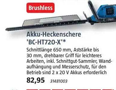 Akku-Hecken­schere 'BC-HT720-X'