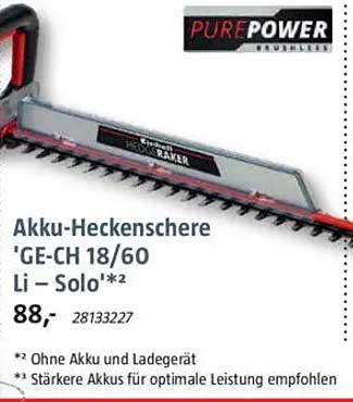 Akku-Heckenschere 'GE-CH 18/60 Li – Solo'