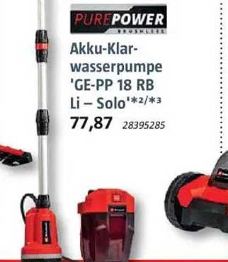 Akku-Klarwasserpumpe 'GE-PP 18 RB Li – Solo'
