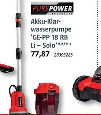 Akku-Klarwasserpumpe 'GE-PP 18 RB Li - Solo'