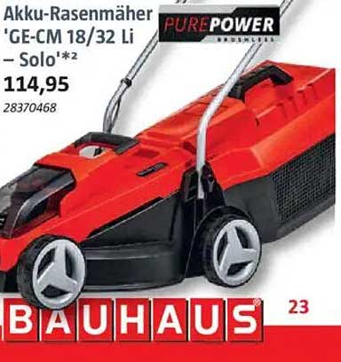 Akku-Rasenmäher 'GE-CM 18/32 Li – Solo'