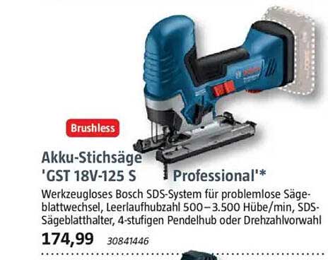 Akku-Stichsäge 'GST 18V-125 S Professional'