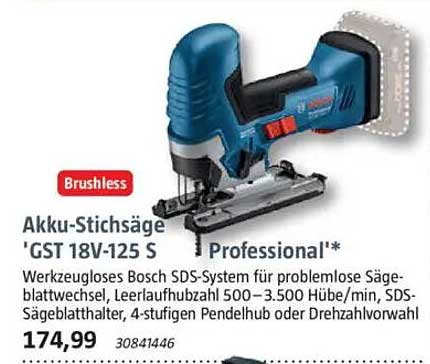 Akku-Stichsäge 'GST 18V-125 S Professional'